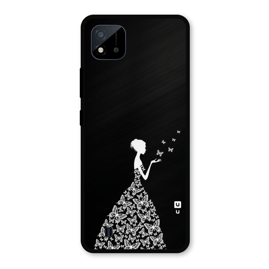 Butterfly Dress Metal Back Case for Realme C11 2021