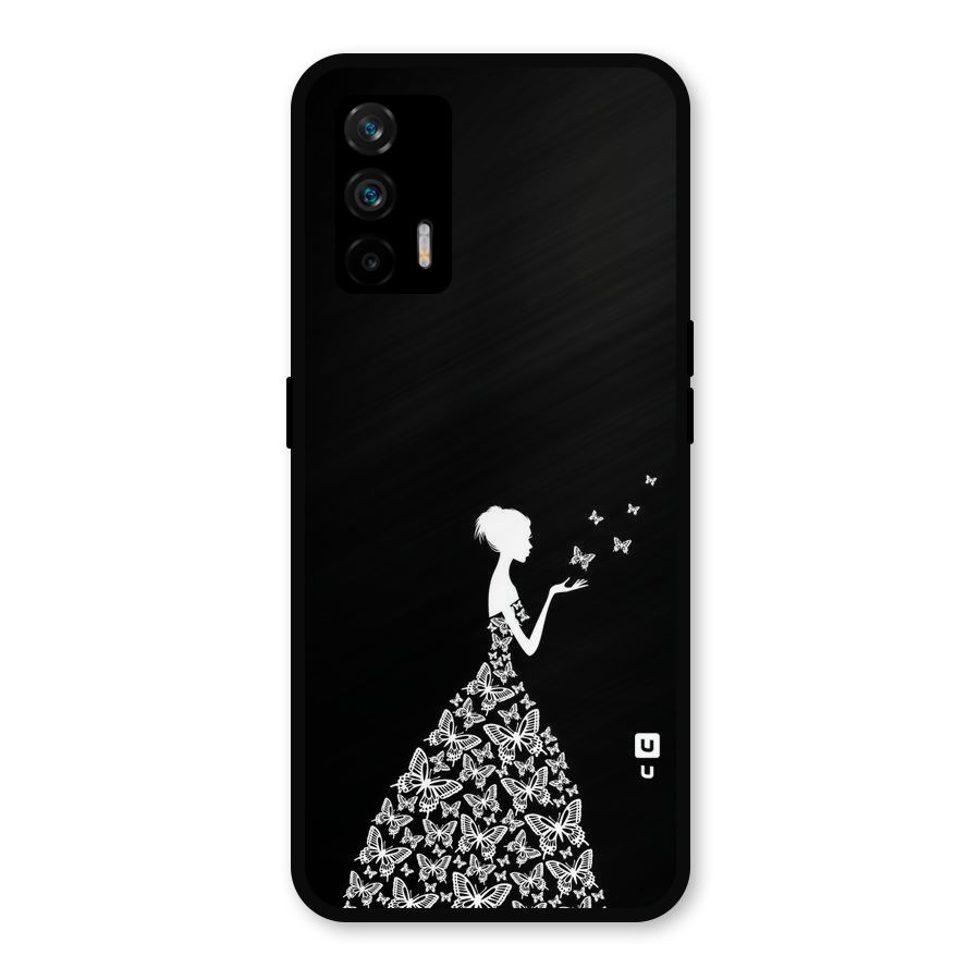 Butterfly Dress Metal Back Case for Realme GT 5G