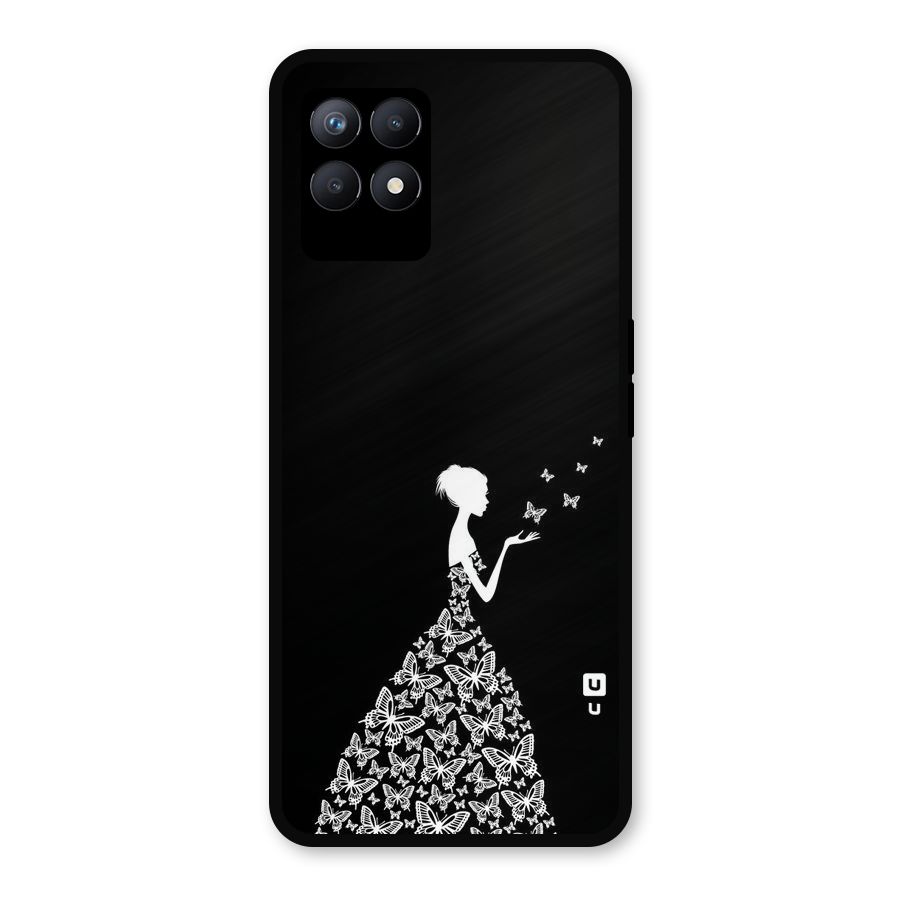 Butterfly Dress Metal Back Case for Realme Narzo 50