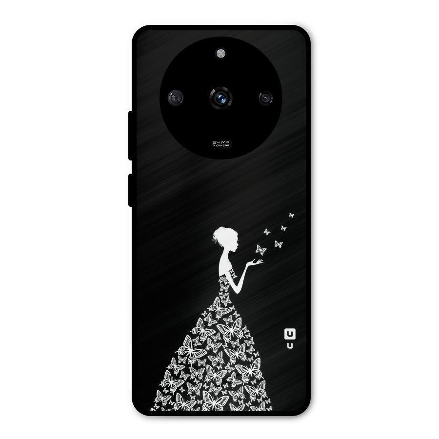 Butterfly Dress Metal Back Case for Realme Narzo 60 5G