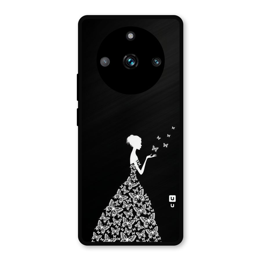 Butterfly Dress Metal Back Case for Realme Narzo 60 Pro