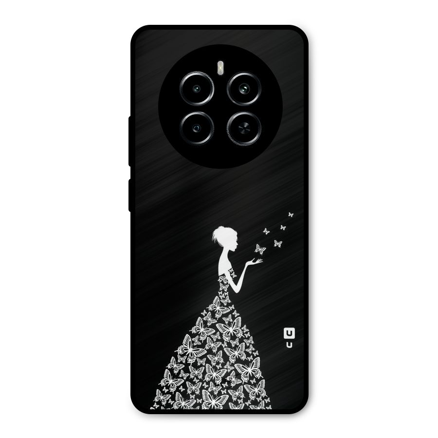 Butterfly Dress Metal Back Case for Realme P1