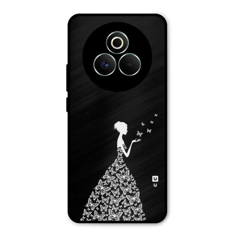 Butterfly Dress Metal Back Case for Realme P3 Pro