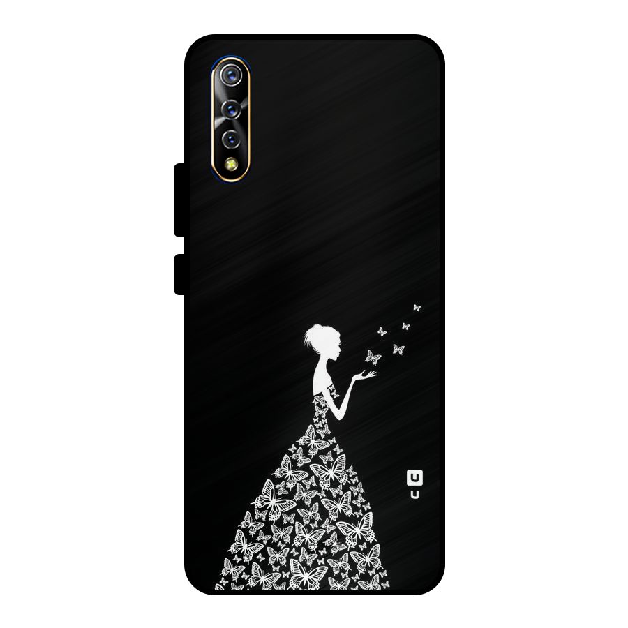 Butterfly Dress Metal Back Case for Vivo S1