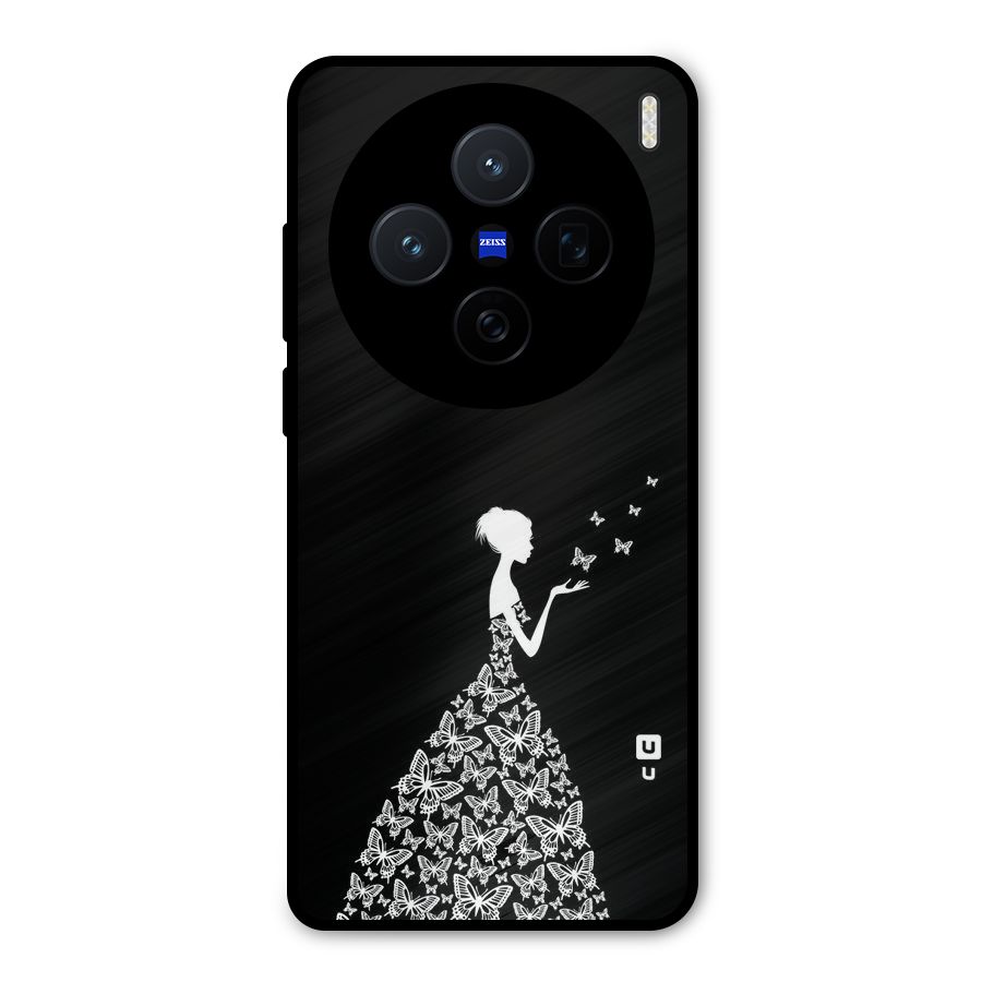 Butterfly Dress Metal Back Case for Vivo X200