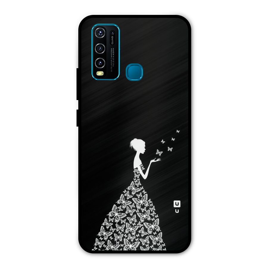 Butterfly Dress Metal Back Case for Vivo Y50