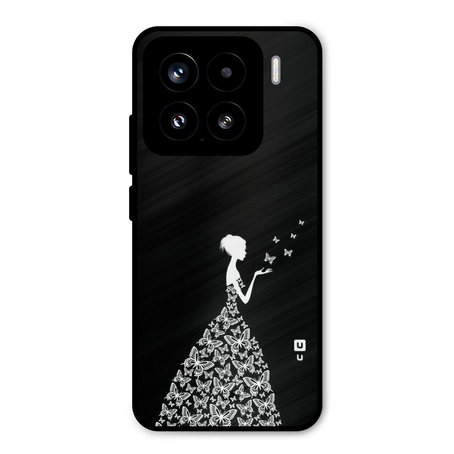 Butterfly Dress Metal Back Case for Xiaomi 15