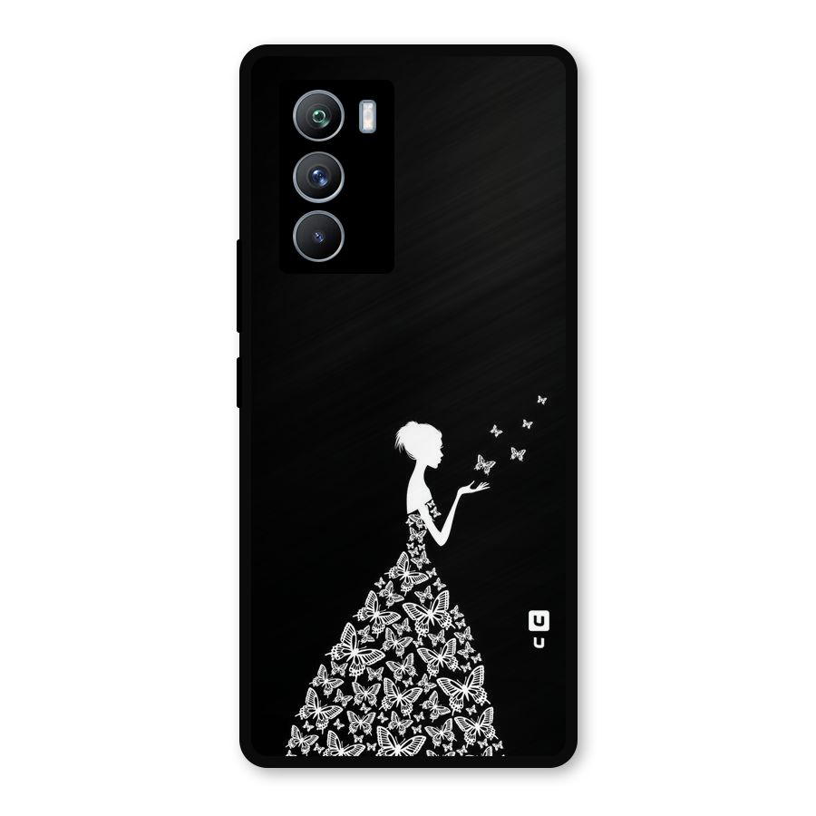 Butterfly Dress Metal Back Case for iQOO 9 SE