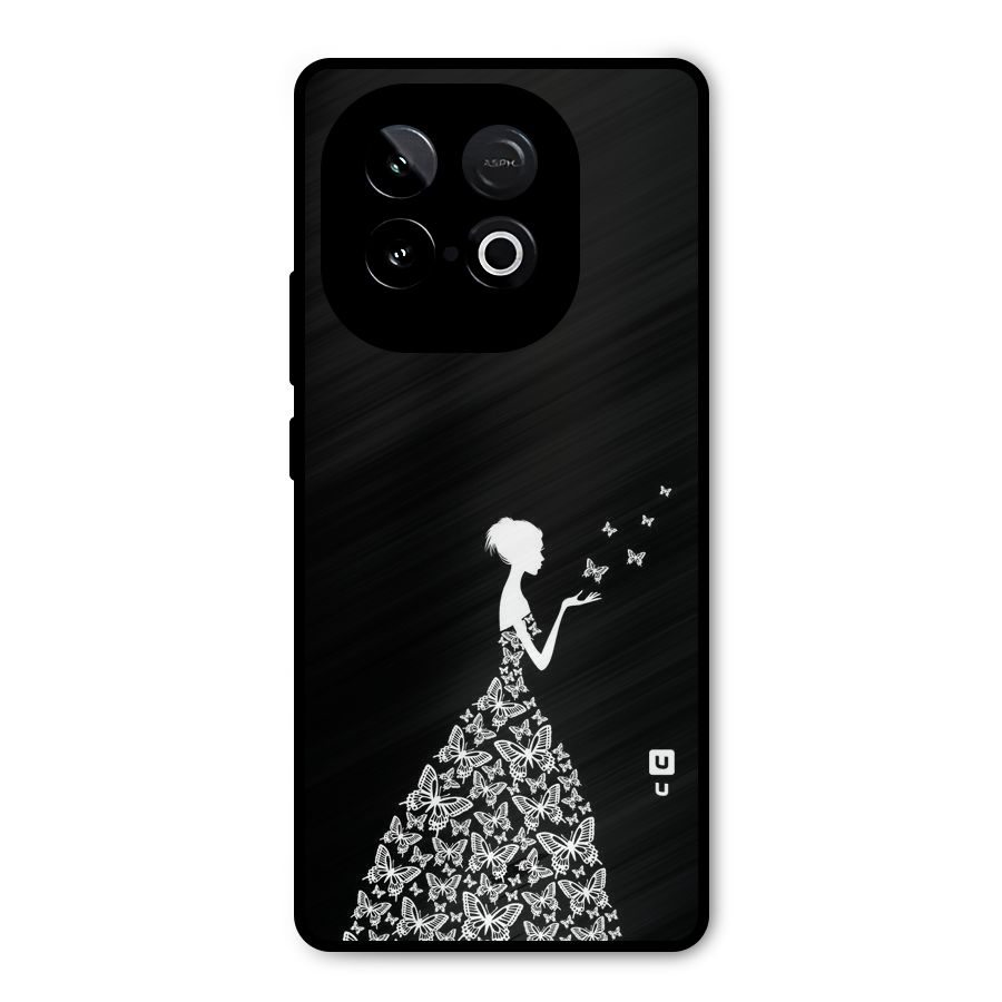 Butterfly Dress Metal Back Case for iQOO Neo 10