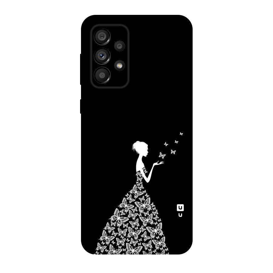 Butterfly Dress Original Polycarbonate Back Case for Galaxy A73 5G