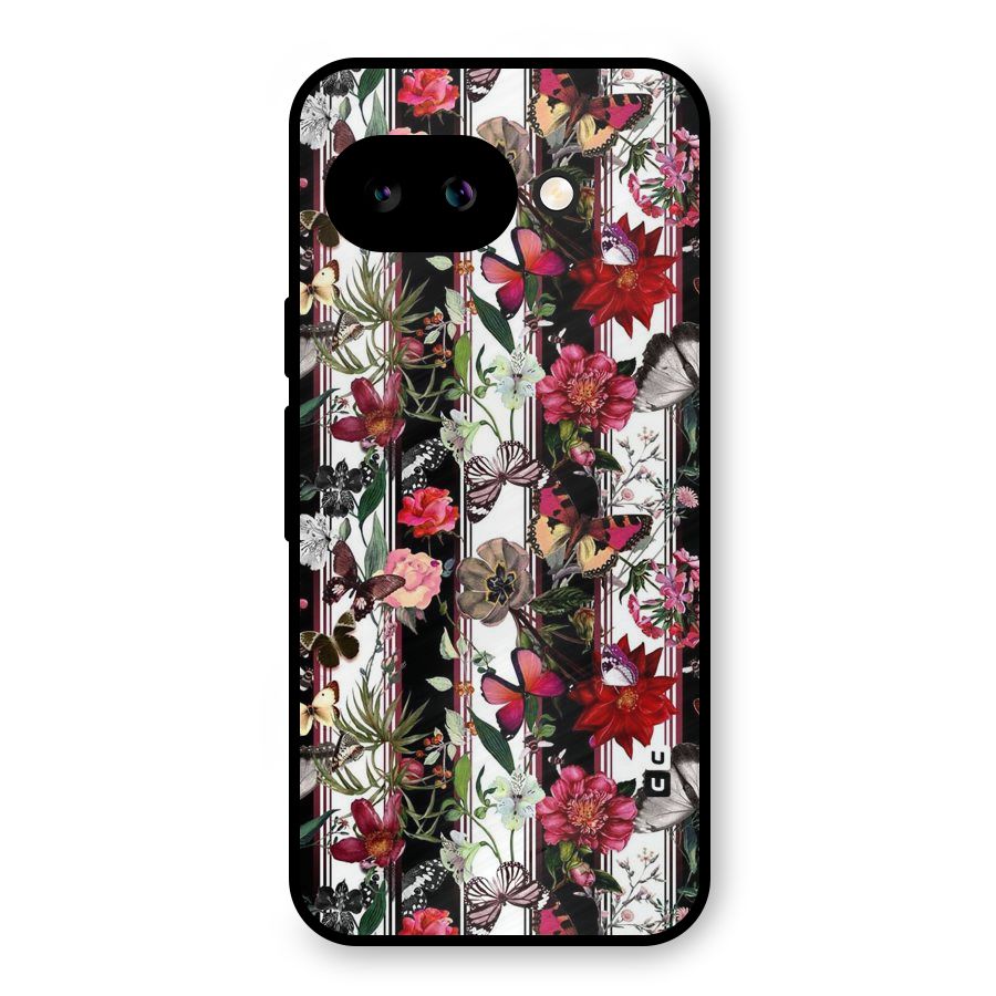 Butterfly Flowers Metal Back Case for Google Pixel 9a