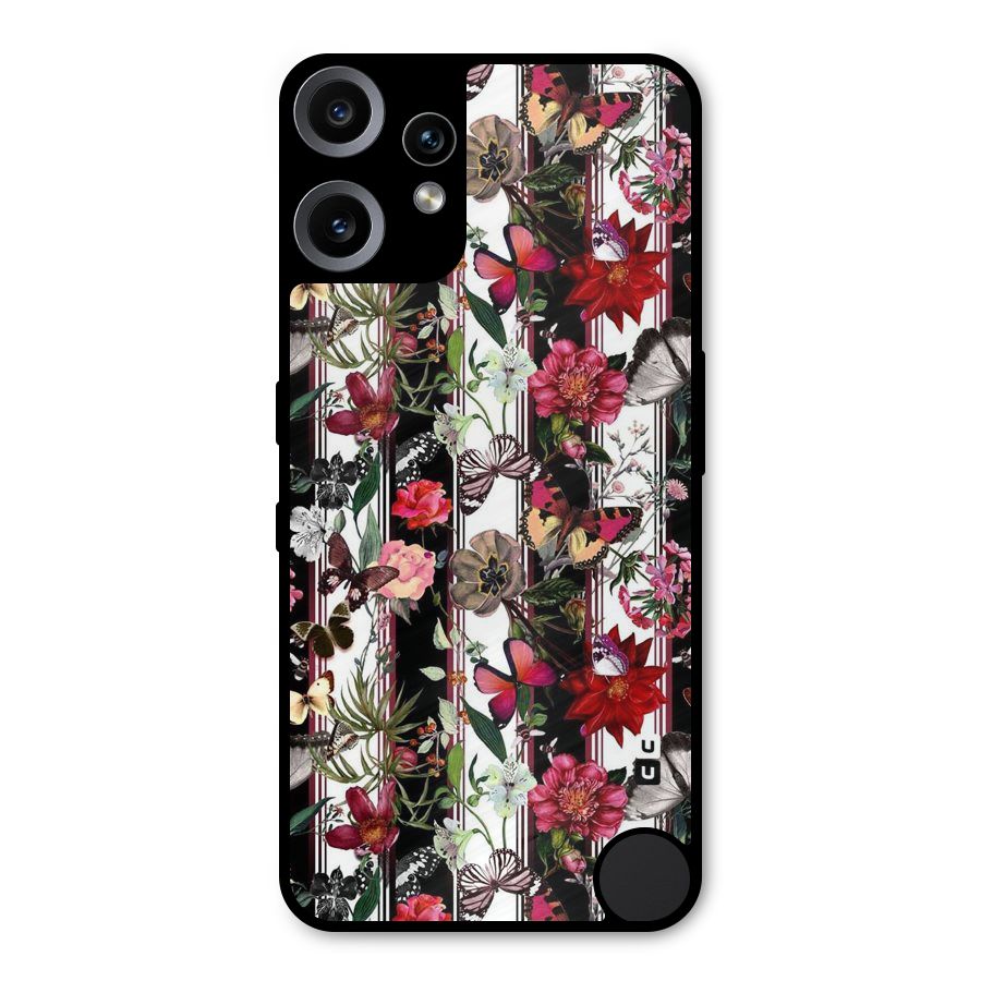 Butterfly Flowers Metal Back Case for Nothing CMF Phone 2 Pro