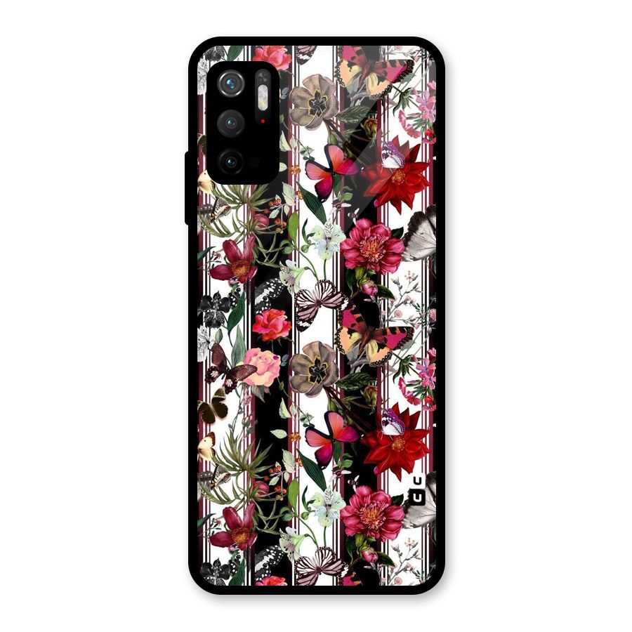 Butterfly Flowers Metal Back Case for Redmi Note 10T 5G