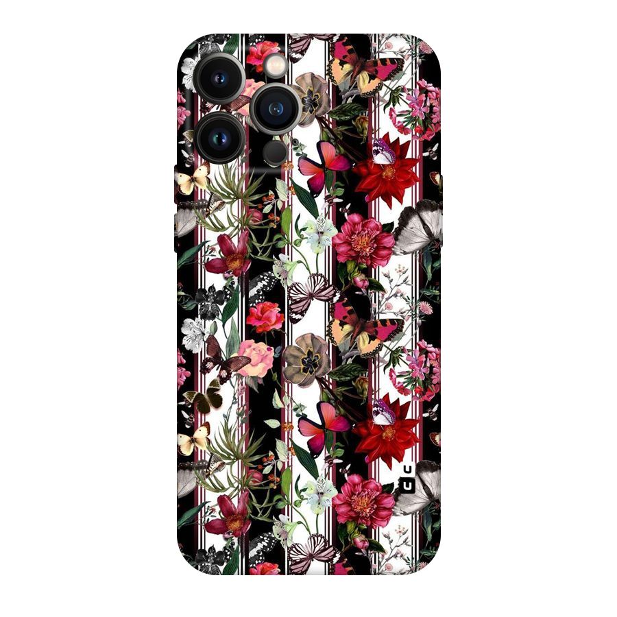 Butterfly Flowers Original Polycarbonate Back Case for iPhone 13 Pro Max