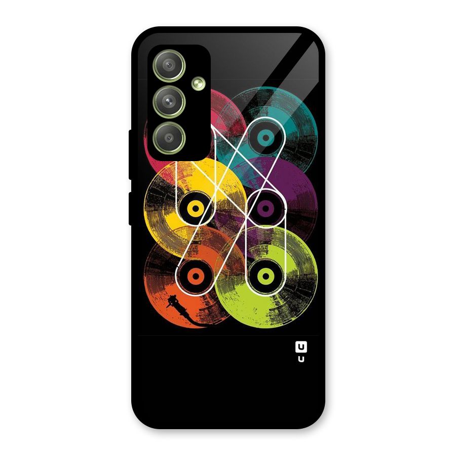 CD Tapes Glass Back Case for Galaxy A54