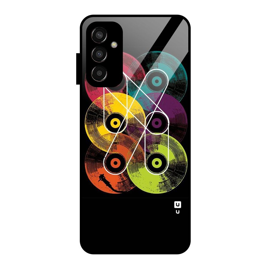 CD Tapes Glass Back Case for Galaxy F13