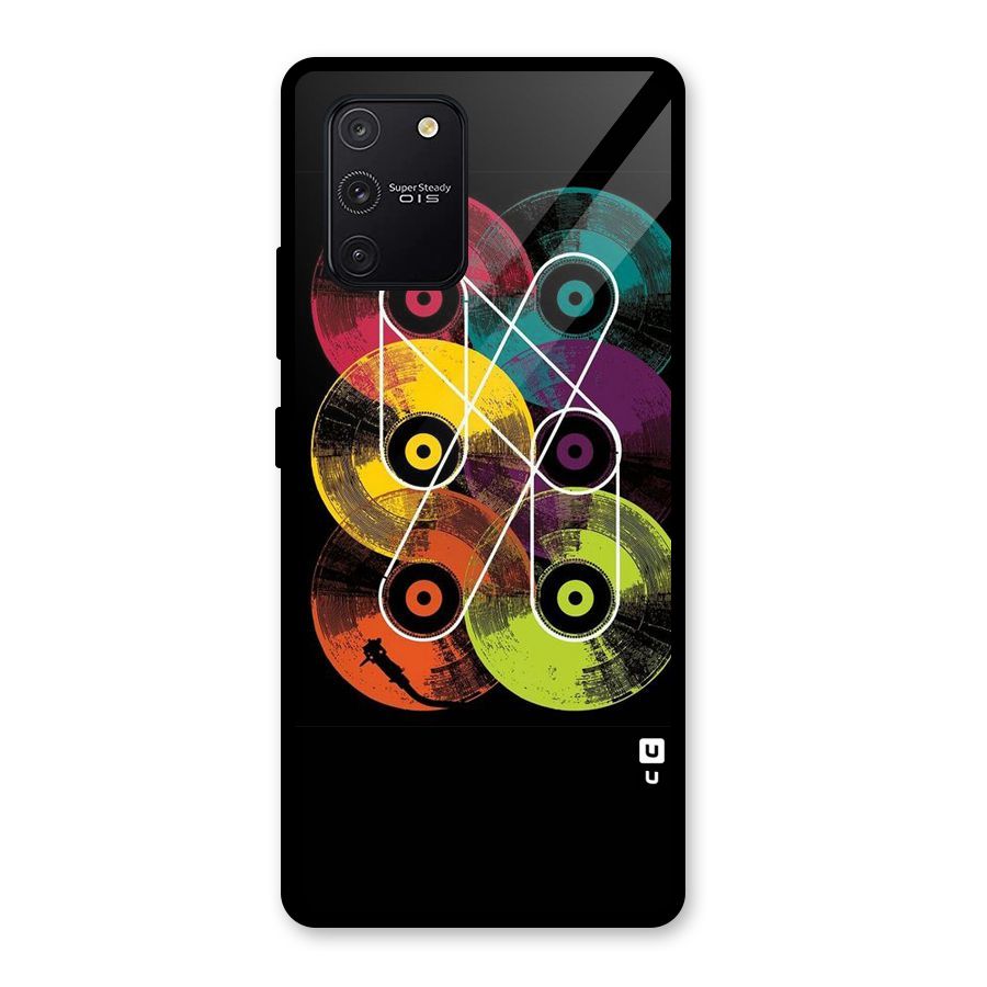 CD Tapes Glass Back Case for Galaxy S10 Lite