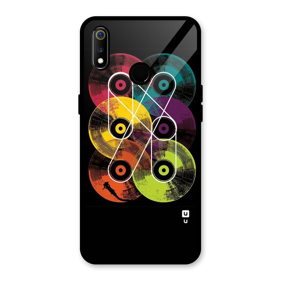 CD Tapes Glass Back Case for Realme 3i