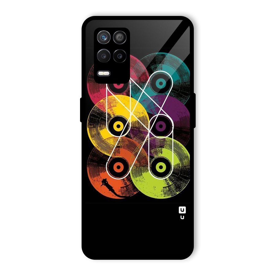 CD Tapes Glass Back Case for Realme 8s 5G