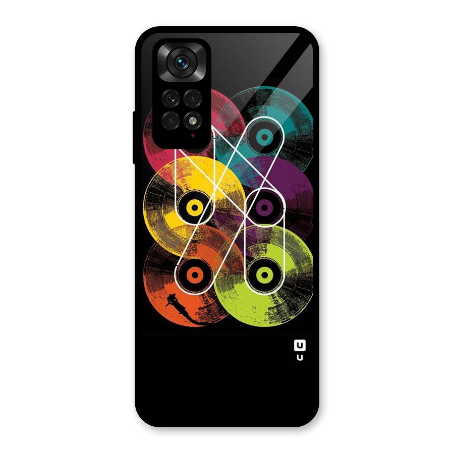CD Tapes Glass Back Case for Redmi Note 11S