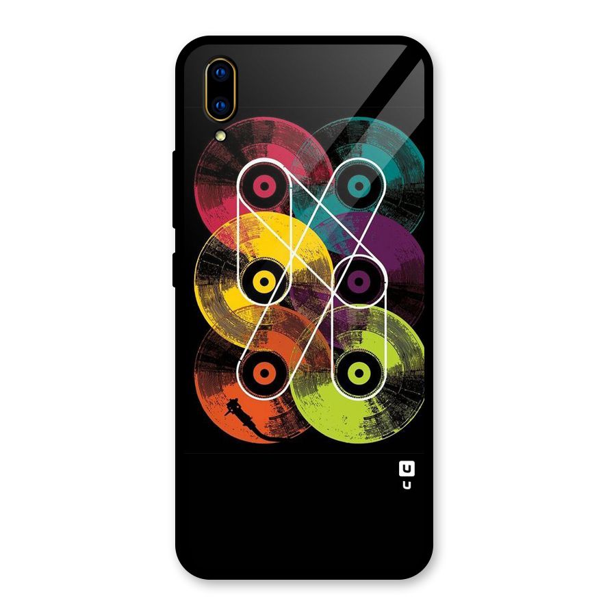 CD Tapes Glass Back Case for Vivo V11 Pro