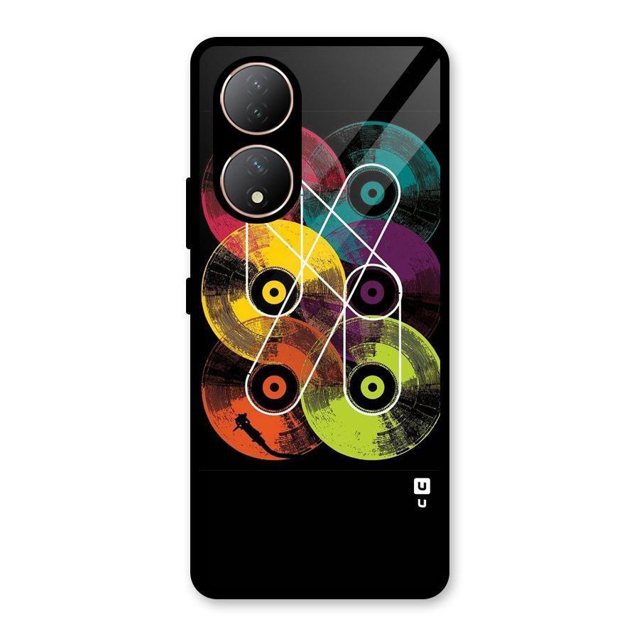 CD Tapes Glass Back Case for Vivo Y100A