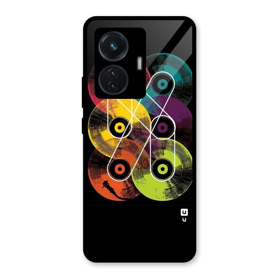 CD Tapes Glass Back Case for iQOO Z6 44W