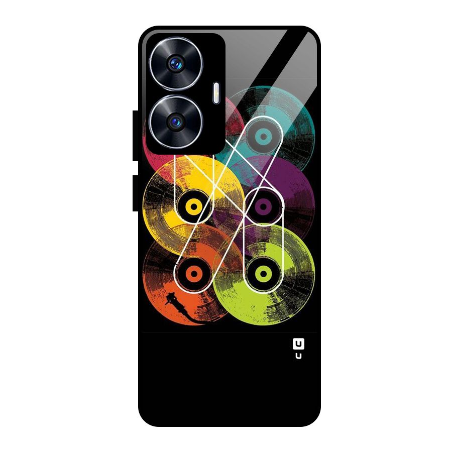 CD Tapes Glass Back Case for realme C55