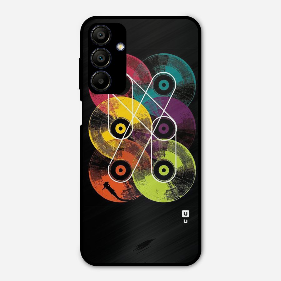CD Tapes Metal Back Case for Galaxy A15 5G