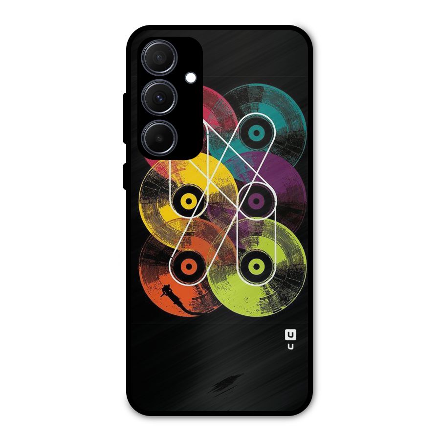 CD Tapes Metal Back Case for Galaxy A35