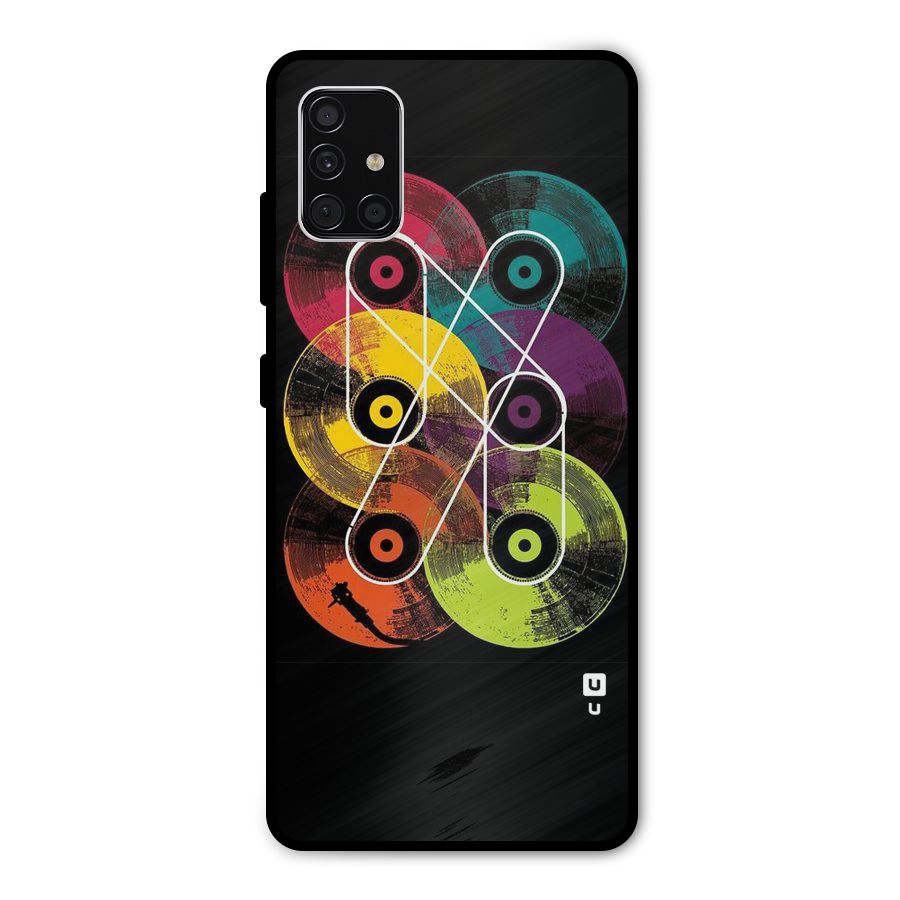 CD Tapes Metal Back Case for Galaxy A51