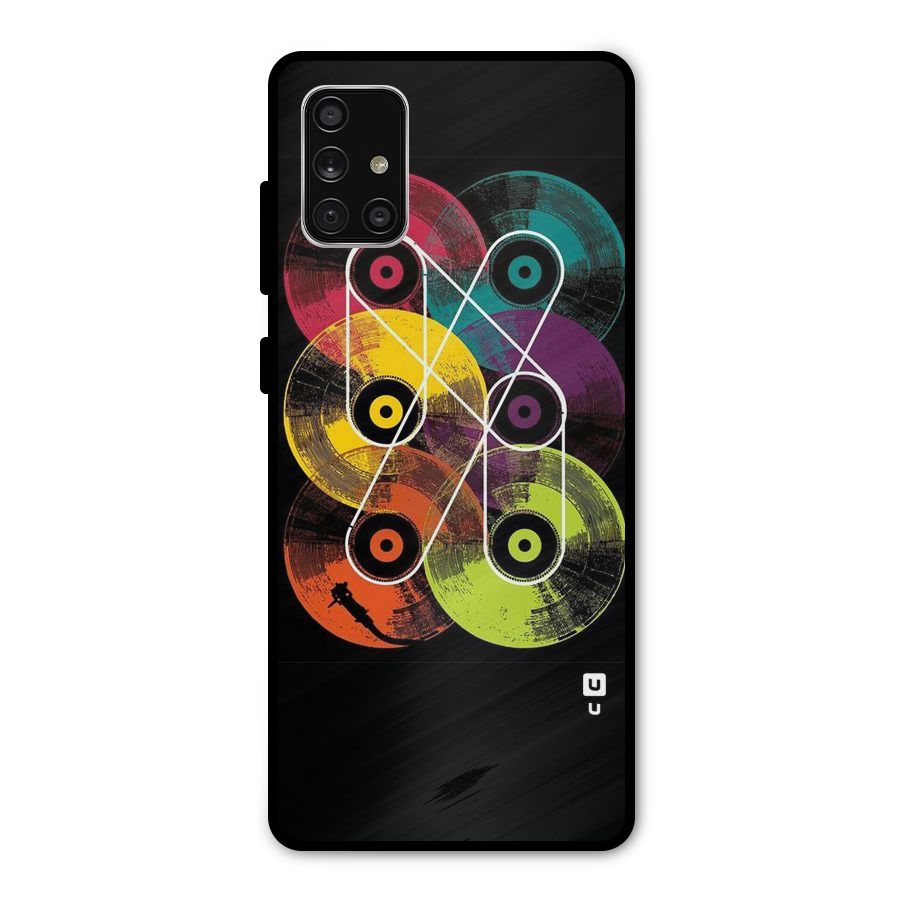 CD Tapes Metal Back Case for Galaxy A71