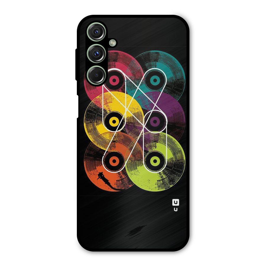 CD Tapes Metal Back Case for Galaxy F34