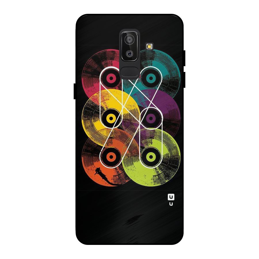 CD Tapes Metal Back Case for Galaxy J8