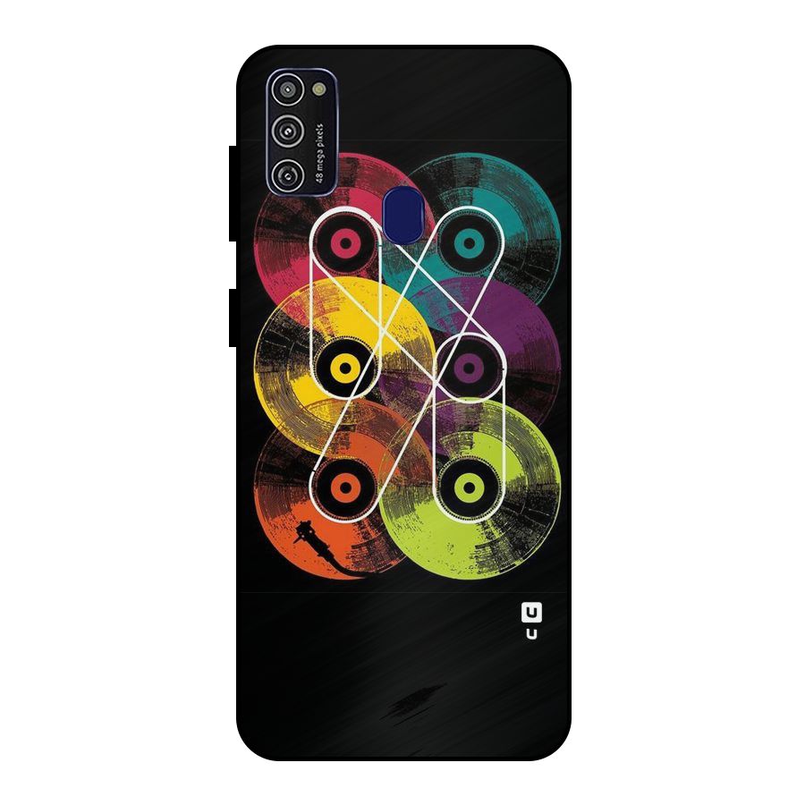 CD Tapes Metal Back Case for Galaxy M30s