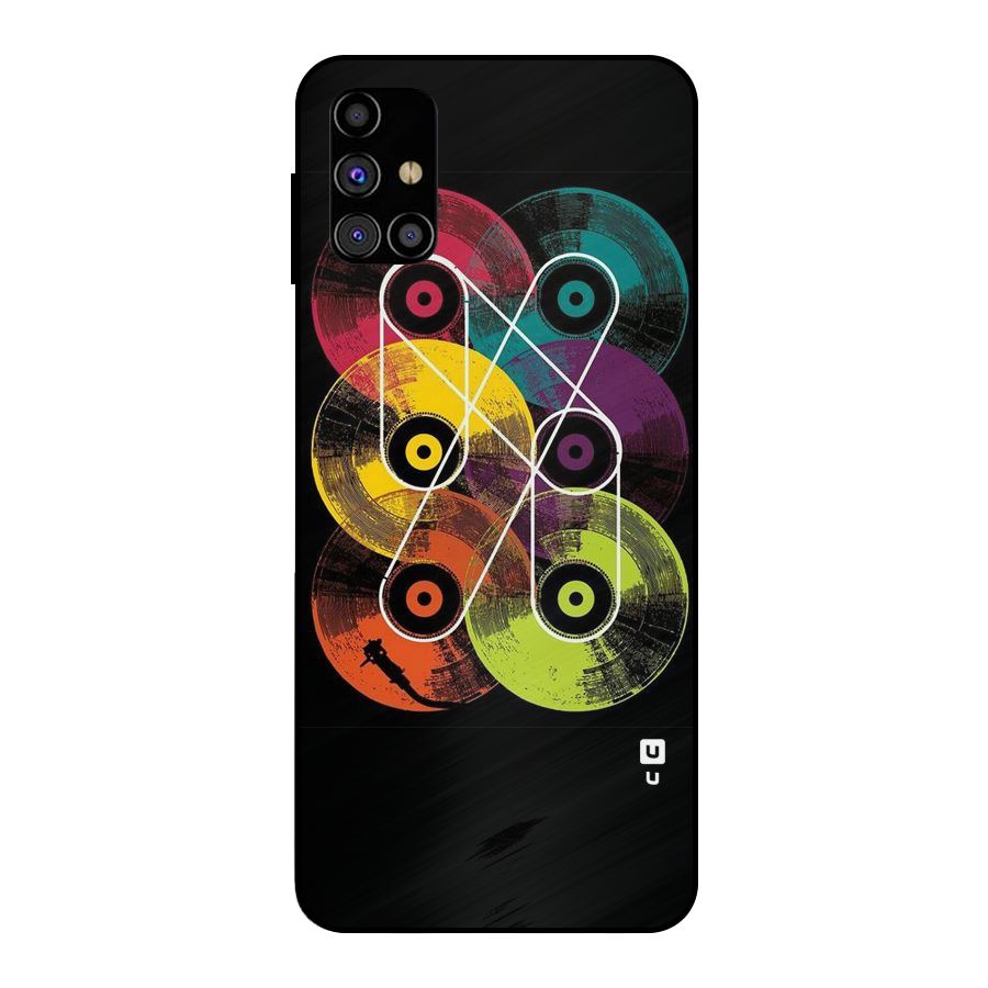 CD Tapes Metal Back Case for Galaxy M31s