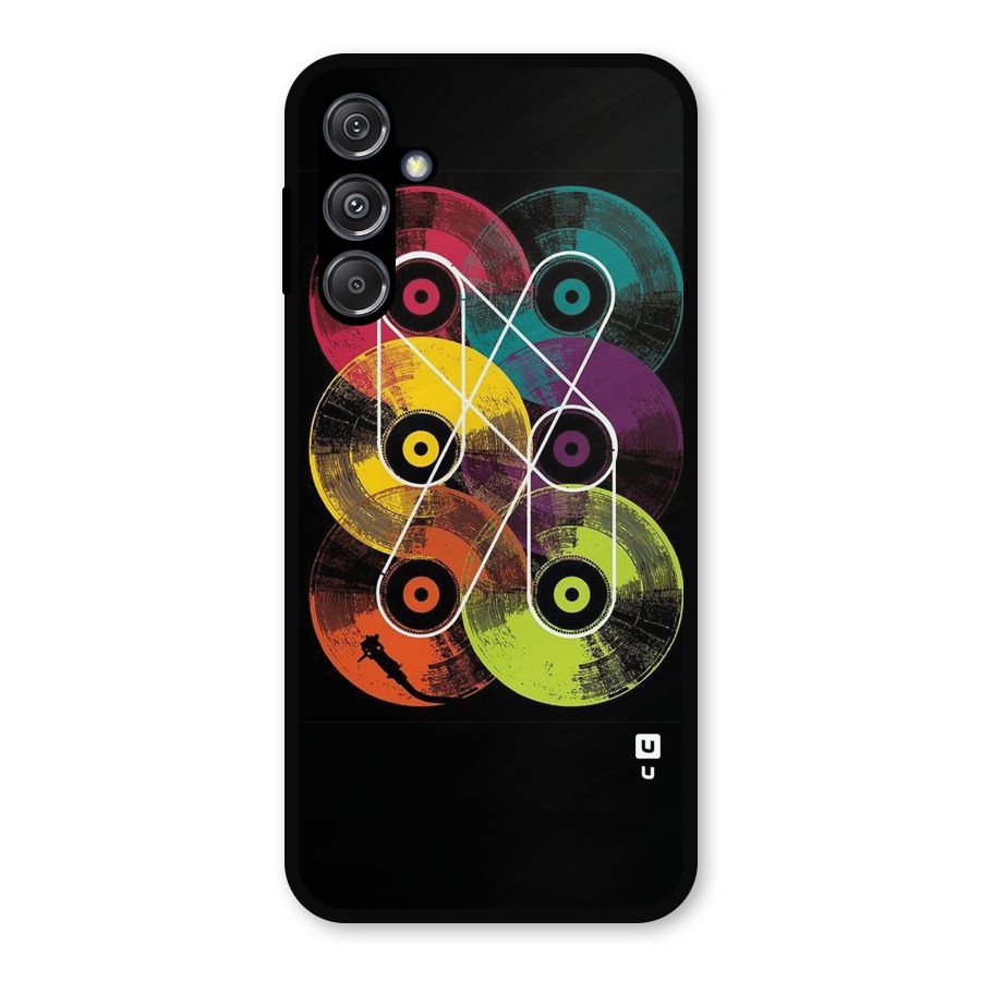 CD Tapes Metal Back Case for Galaxy M34 5G