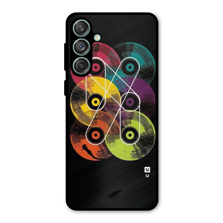 CD Tapes Metal Back Case for Galaxy M55 5G