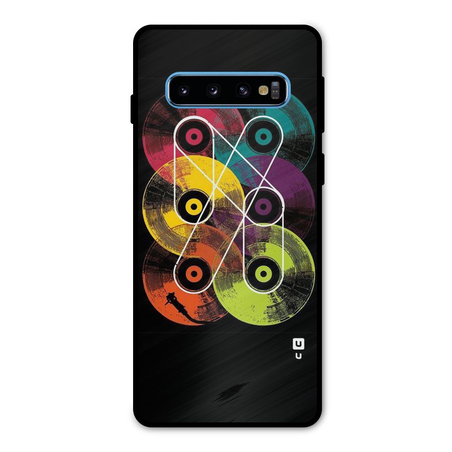 CD Tapes Metal Back Case for Galaxy S10