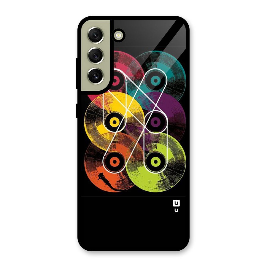 CD Tapes Metal Back Case for Galaxy S21 FE 5G (2023)