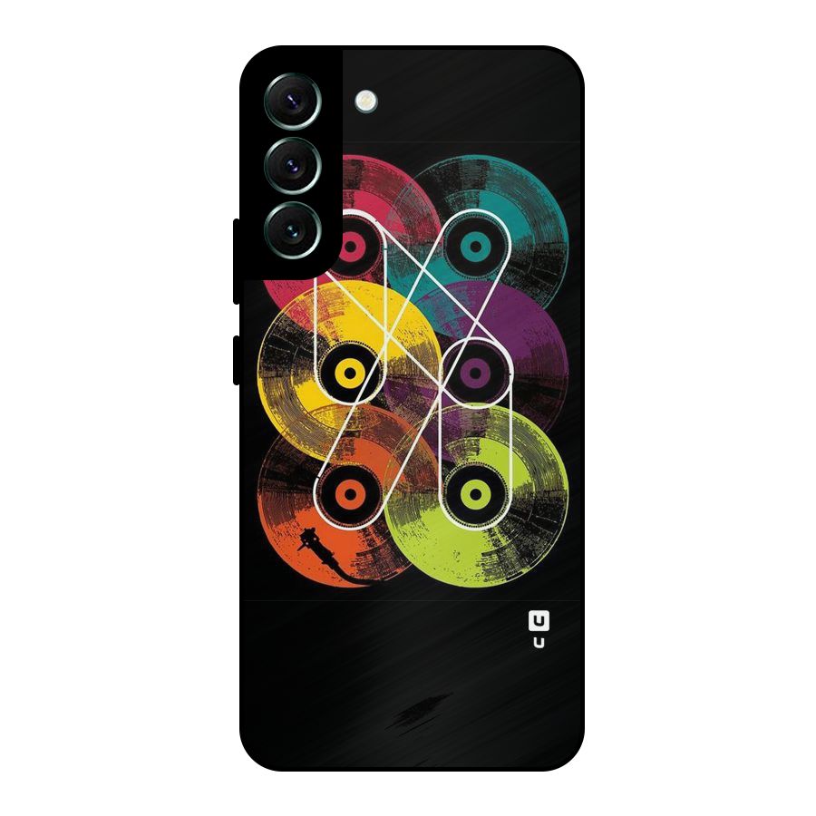 CD Tapes Metal Back Case for Galaxy S22 Plus 5G