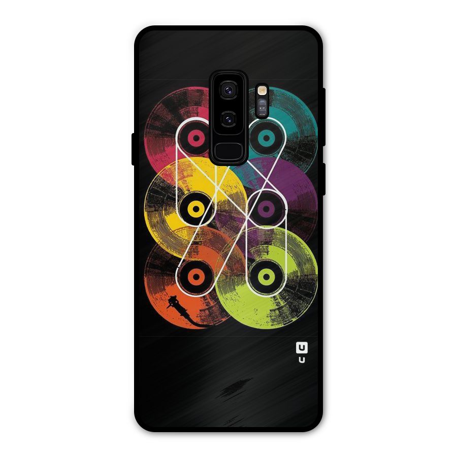 CD Tapes Metal Back Case for Galaxy S9 Plus