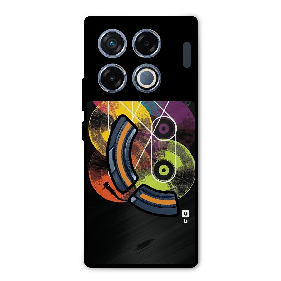 CD Tapes Metal Back Case for Infinix GT 20 Pro