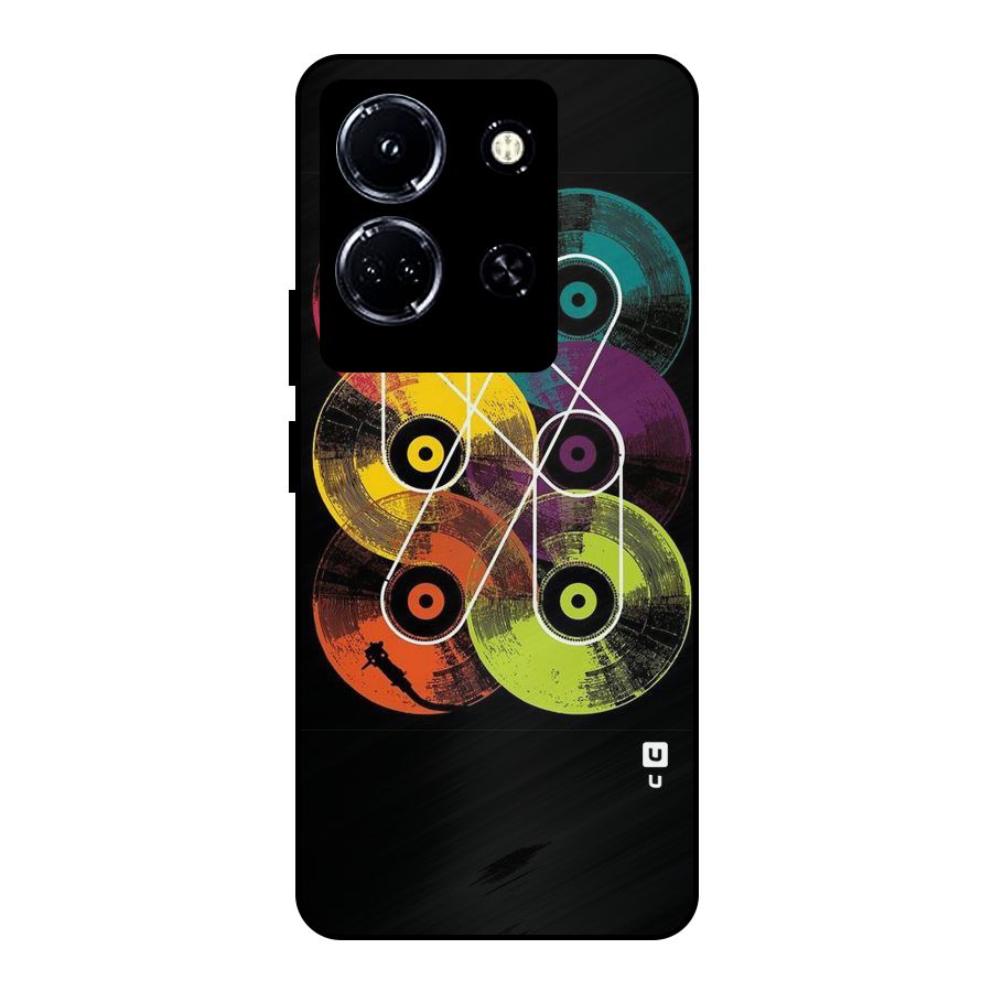 CD Tapes Metal Back Case for Infinix Note 30 5G