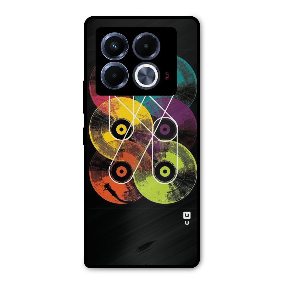 CD Tapes Metal Back Case for Infinix Note 40 5G