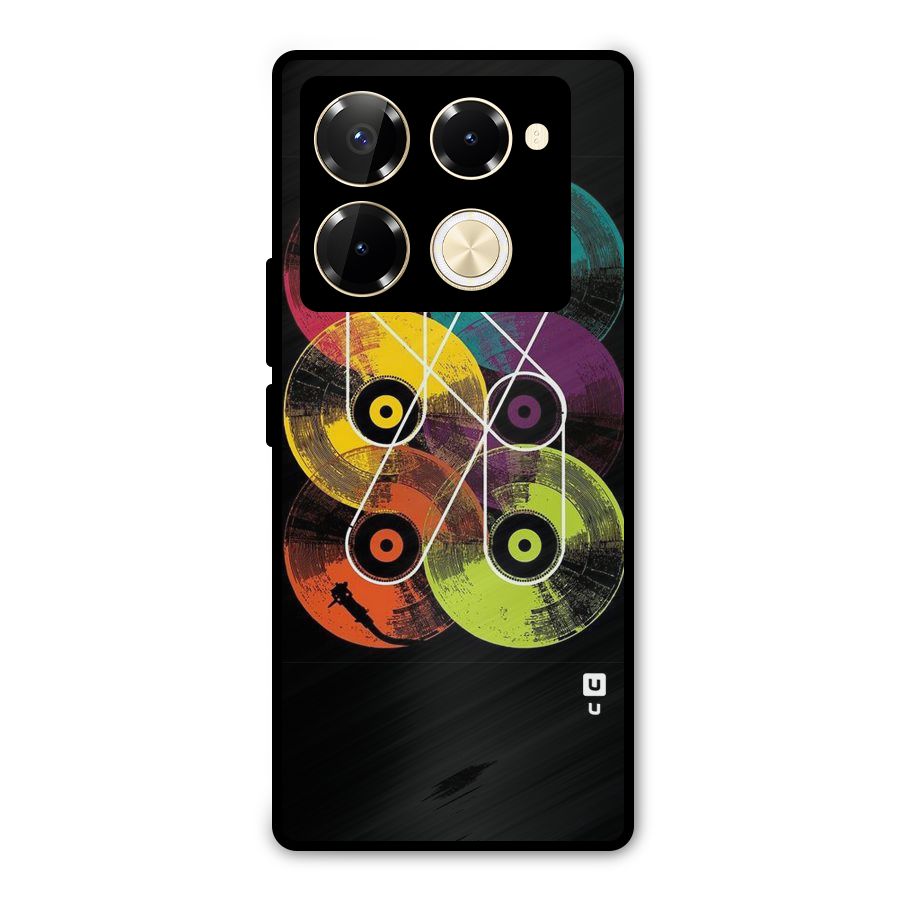 CD Tapes Metal Back Case for Infinix Note 40 Pro