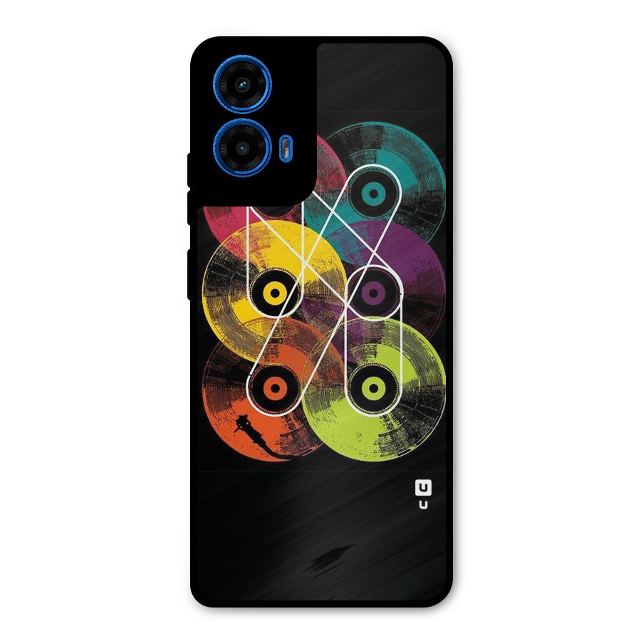 CD Tapes Metal Back Case for Moto G45