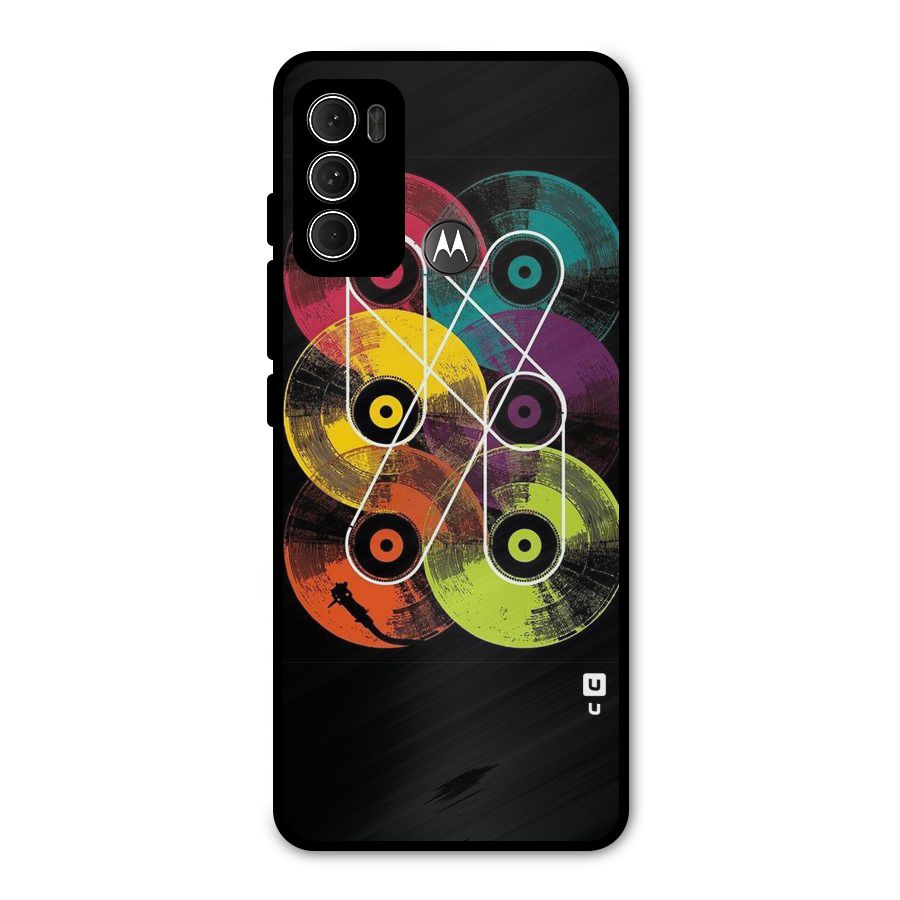 CD Tapes Metal Back Case for Moto G60