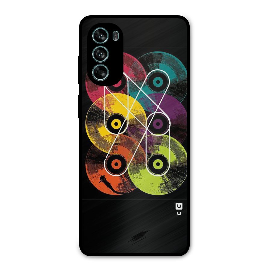 CD Tapes Metal Back Case for Moto G62