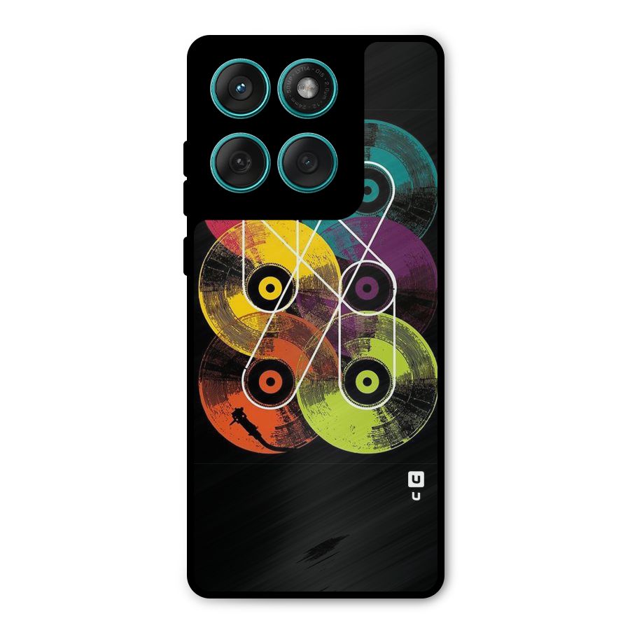 CD Tapes Metal Back Case for Motorola Edge 60 Fusion